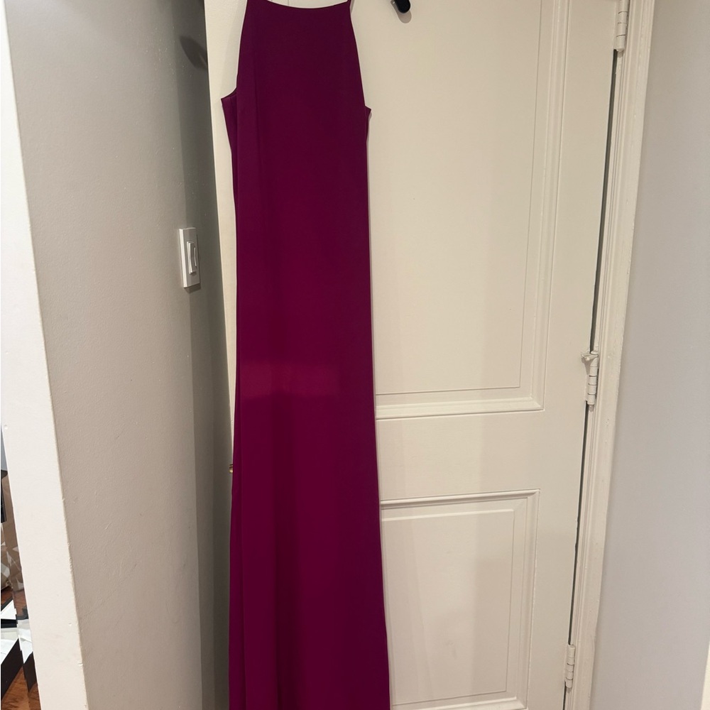 Badgley mishcka Elegant Magenta Evening Gown